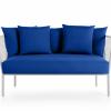 ARP 2 seat sofa front plain blue