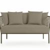 ARP 2 seat sofa front plain bronze