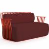 GRILL 2 seat sofa 45 hexagon red