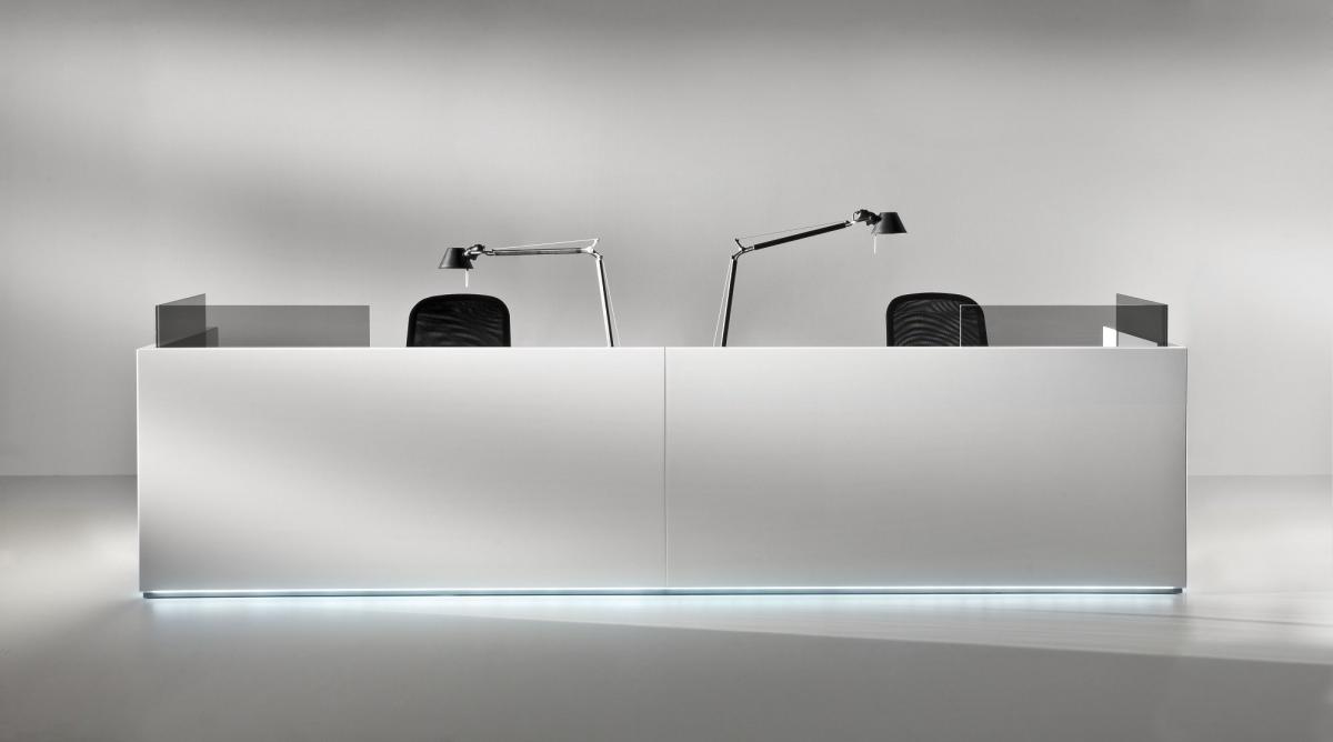 Furonto Reception Desk - Linear Modular Reception Counter | MSL Interiors