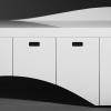 Kin Reception Desk in Solid Surface detail