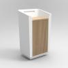 Umi Lectern Concierge Desk with oak worktop and cupboard2