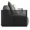 bosc 3 sofa seat black agora liso grafito side