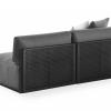 bosc sectional1 black agora liso grafito 45 back