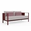 solanas 2 seat sofa wine red