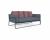 flat 2 seat sofa blue grey product image 1